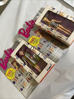 Vintage 1995 Mattel Barbie Doll Keychains - Lot of 2 NIB
